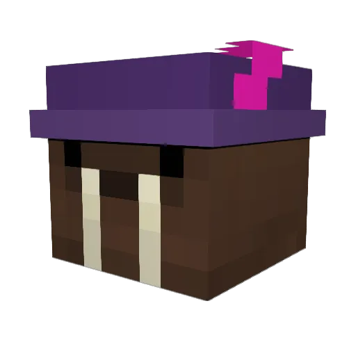 DrCust Minecraft avatar head, 3D render