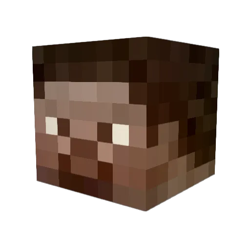 DrDagashi Minecraft avatar head, 3D render