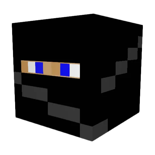 DrDemolition Minecraft avatar head, 3D render