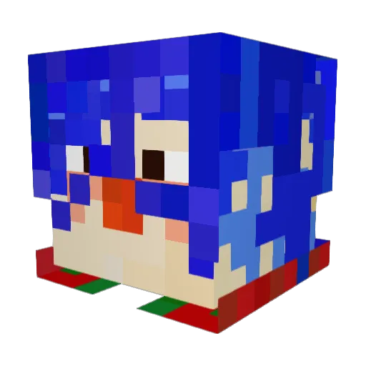 DrDenduru420 Minecraft avatar head, 3D render