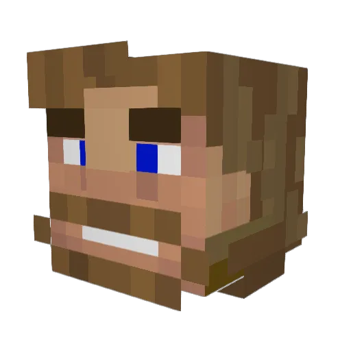 DrDespacito_500 Minecraft avatar head, 3D render
