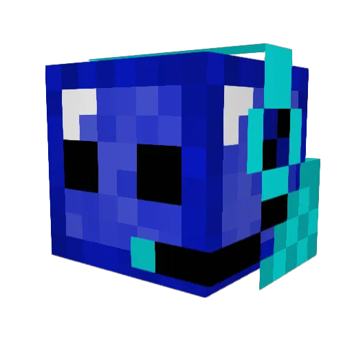 DrDiamondFist Minecraft avatar head, 3D render
