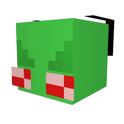 DrDibble Minecraft avatar head, 3D render