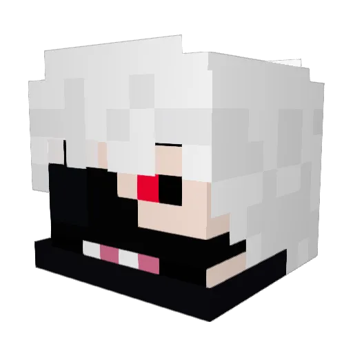 DrDimonic Minecraft avatar head, 3D render