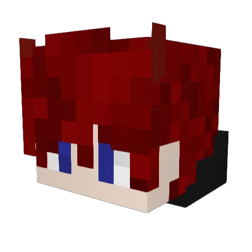 DrDire Minecraft avatar head, 3D render