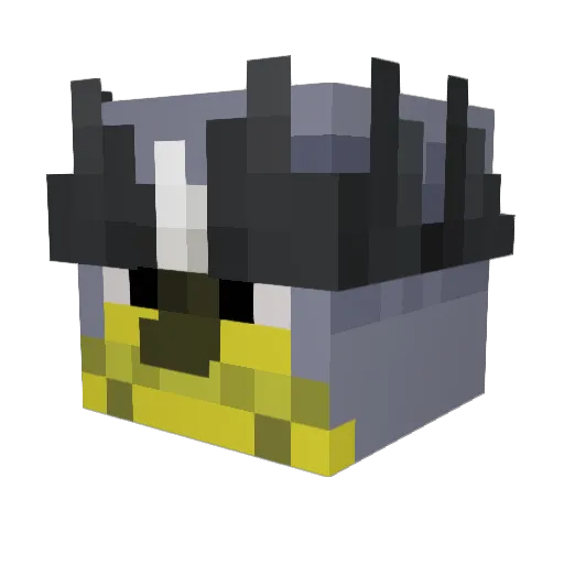 DrDizead Minecraft avatar head, 3D render