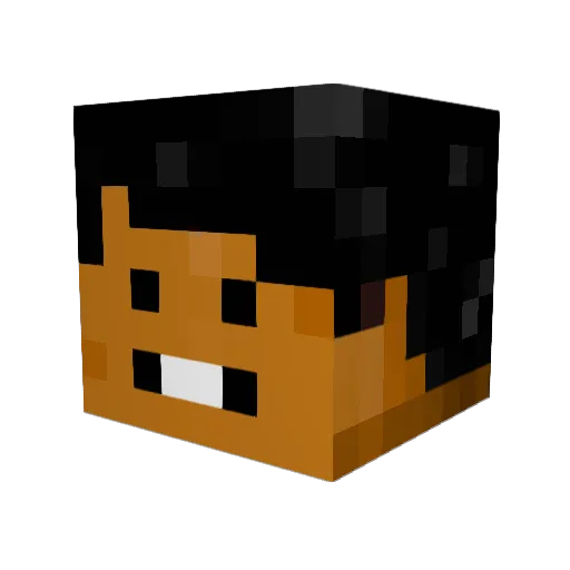 DrDonut510 Minecraft avatar head, 3D render