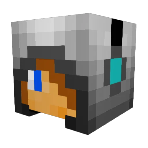 DrDonutMcBacon Minecraft avatar head, 3D render