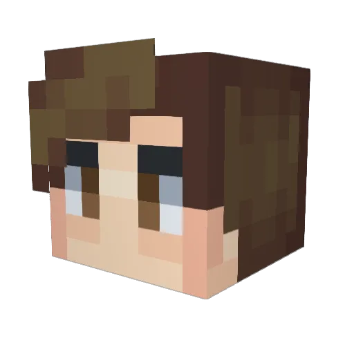 DrDpr Minecraft avatar head, 3D render