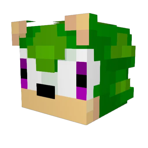 DrDrawingZ Minecraft avatar head, 3D render