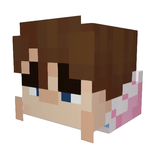DrDre251 Minecraft avatar head, 3D render