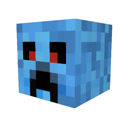 DrDumbazz_ Minecraft avatar head, 3D render