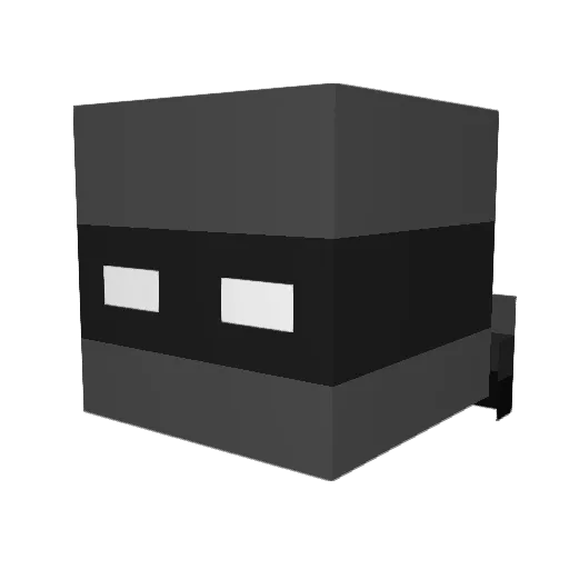 DrDwarfy Minecraft avatar head, 3D render