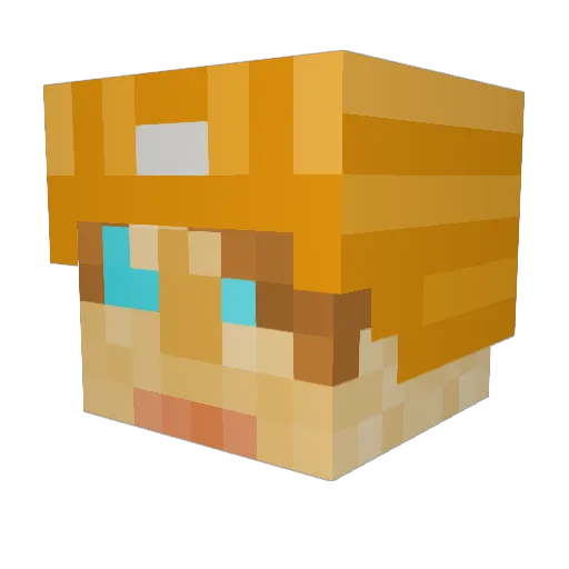 DrEagleTalon Minecraft avatar head, 3D render