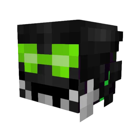DrEclipse Minecraft avatar head, 3D render