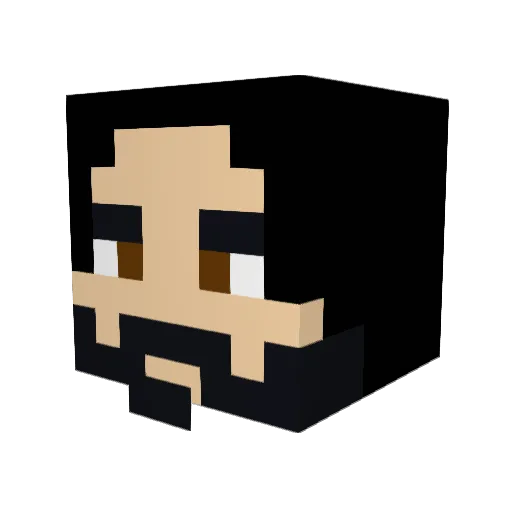 DrEliaz Minecraft avatar head, 3D render