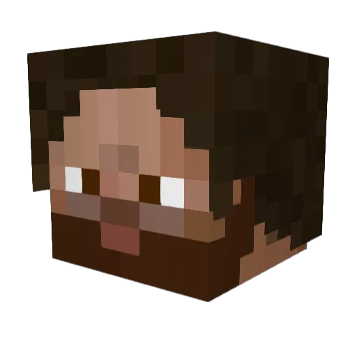 DrEmixam Minecraft avatar head, 3D render