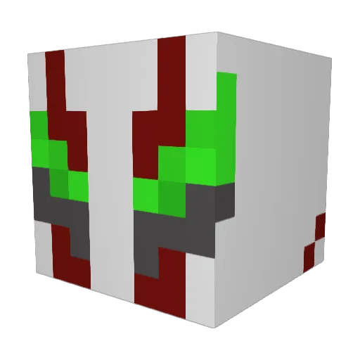 DrEmoji Minecraft avatar head, 3D render