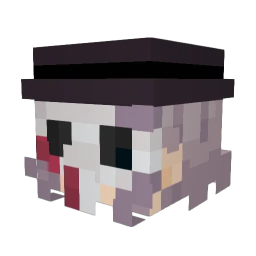 DrEuclid64 Minecraft avatar head, 3D render