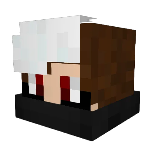 DrFalkentec Minecraft avatar head, 3D render