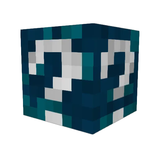 DrFantomas Minecraft avatar head, 3D render