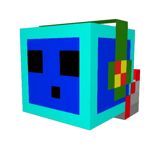 DrFireba11 Minecraft avatar head, 3D render