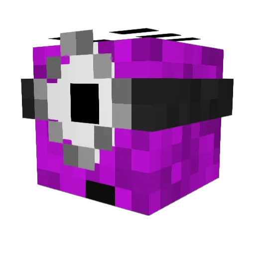 DrFozz Minecraft avatar head, 3D render