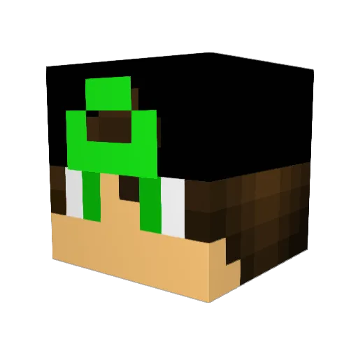 DrFreakz Minecraft avatar head, 3D render