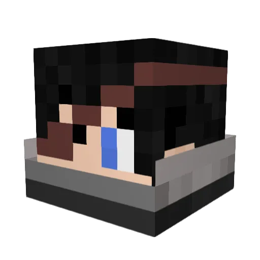 DrFrost_HD Minecraft avatar head, 3D render