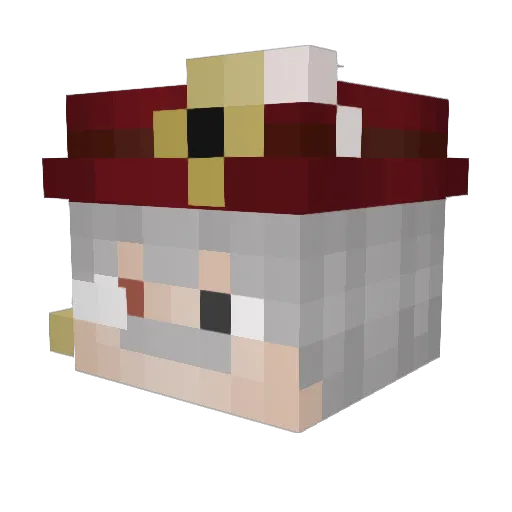 DrFrostij Minecraft avatar head, 3D render