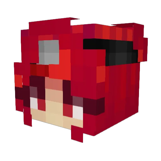 DrG02 Minecraft avatar head, 3D render
