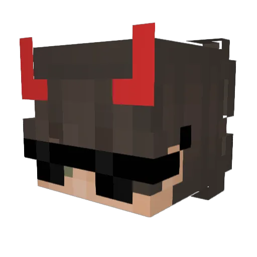 DrG0lden Minecraft avatar head, 3D render
