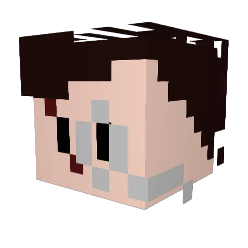 DrGC1 Minecraft avatar head, 3D render