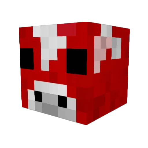 DrGam Minecraft avatar head, 3D render