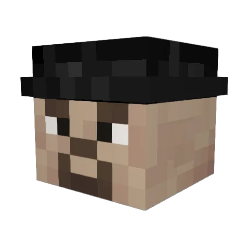 DrGame_ Minecraft avatar head, 3D render
