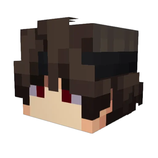 DrGarlic Minecraft avatar head, 3D render