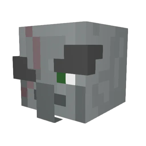 DrGigglestench Minecraft avatar head, 3D render