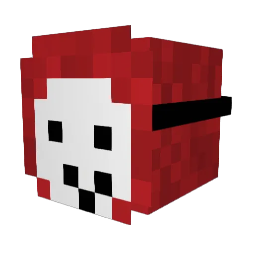 DrGiggly Minecraft avatar head, 3D render