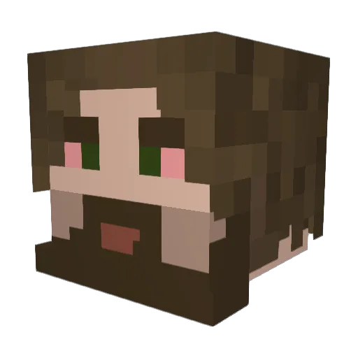 DrGonzo00 Minecraft avatar head, 3D render