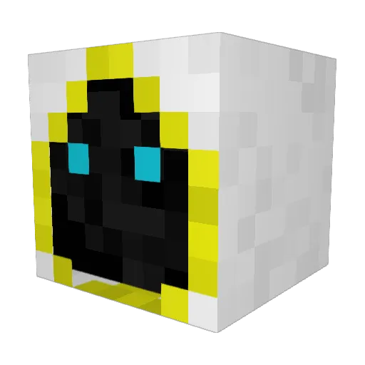 DrGoodness Minecraft avatar head, 3D render