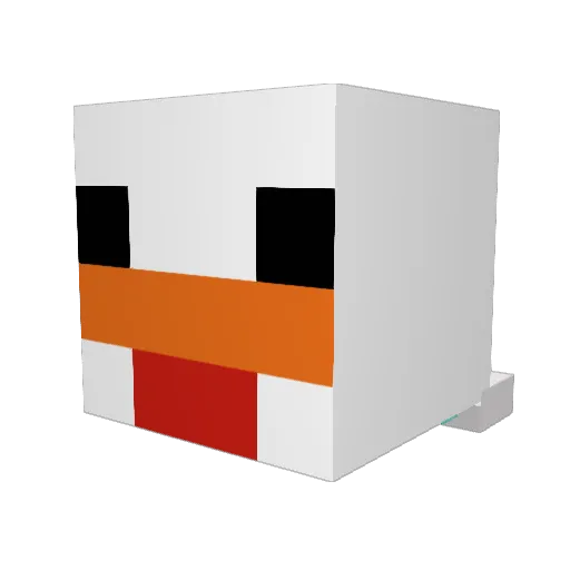 DrGorge Minecraft avatar head, 3D render