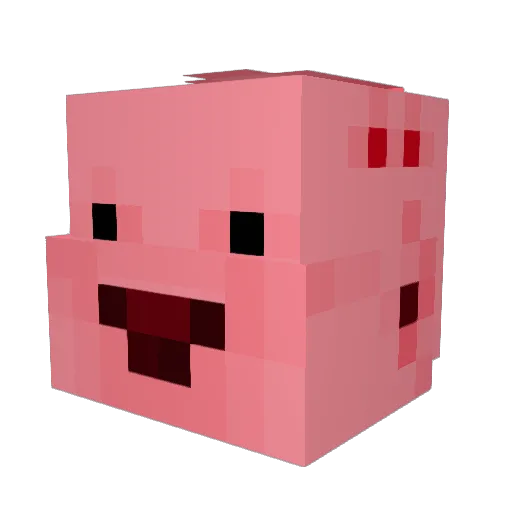 DrGree Minecraft avatar head, 3D render