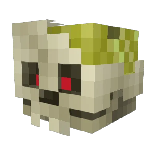 DrGrimmVII Minecraft avatar head, 3D render