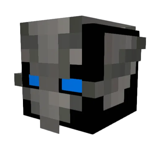 DrGrumbio Minecraft avatar head, 3D render