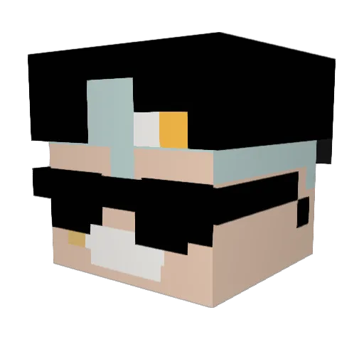 DrGud5634 Minecraft avatar head, 3D render