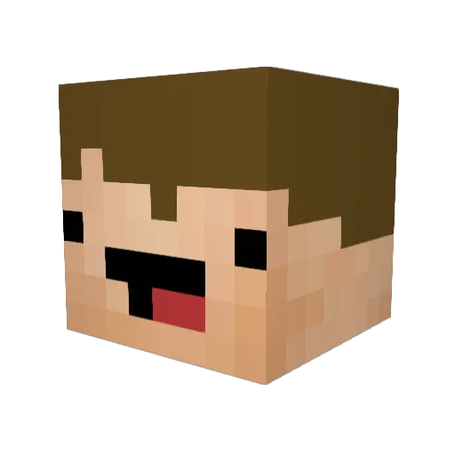 DrGypsy Minecraft avatar head, 3D render