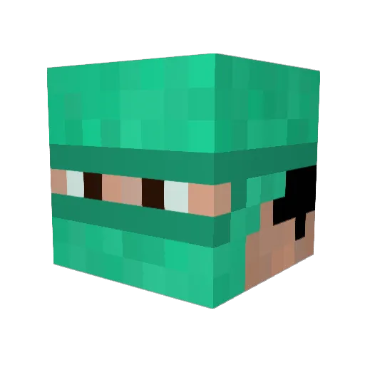 DrHeadd Minecraft avatar head, 3D render