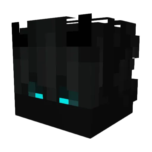 DrHypeR1337 Minecraft avatar head, 3D render