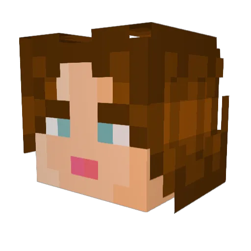 DrImprobable Minecraft avatar head, 3D render