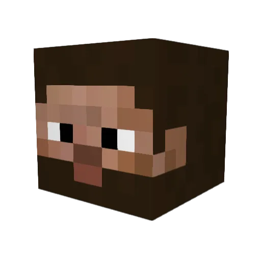 DrIsGood Minecraft avatar head, 3D render